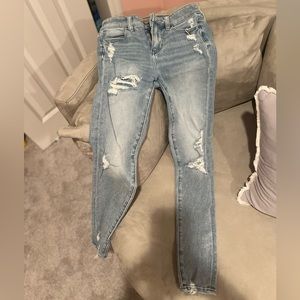 American Eagle Skinny Jeans with Rips Size 25